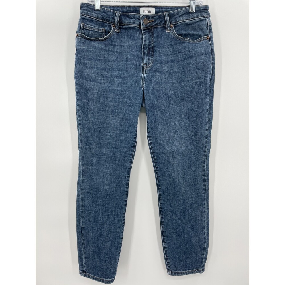 PISTOLA High Rise Slim Stretch Soft Denim Jeans Size 30
